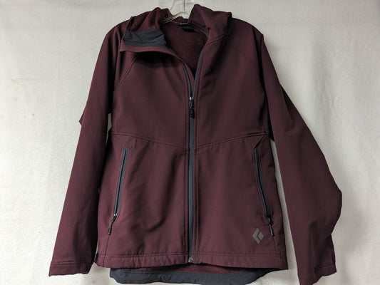 Black Diamond Soft Shell Hooded Jacket/Coat Size Medium Color Purple Condition Used