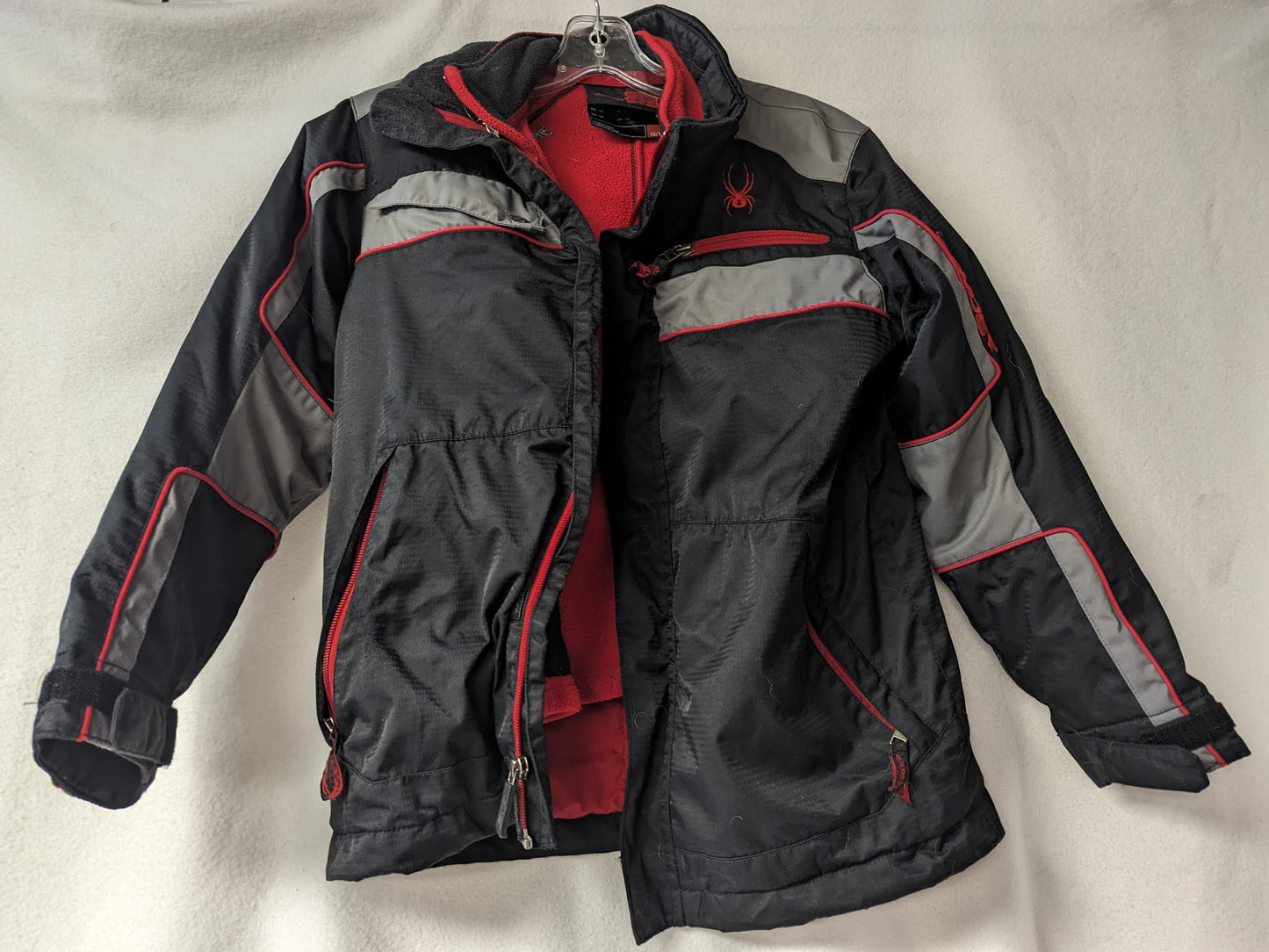 Spyder Insulated Ski/Snowboard Jacket Coat Size Kids Small (10) Color Black Condition Used