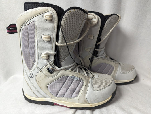 Morrow Women's Snowboard Boots Size Women 10 Color White Condition Used