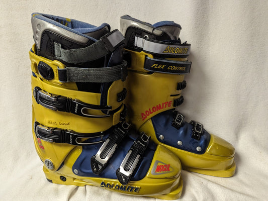 Dolomite Mogul R Ski Boots Size 28 Color Yellow Condition Used