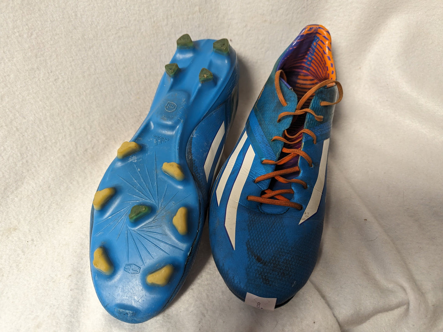 Adidas Cleats Size 8 Color Blue Condition Used