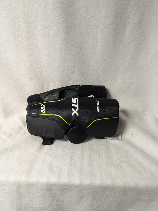 STX Stallion 200 Lacrosse Elbow Pads Size YS Color Black Condition Used