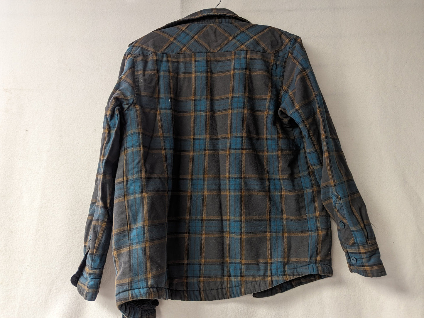 Tony Hawk Youth Lined Flannel Jacket Coat Size Youth Large Color Plaid Condition Used