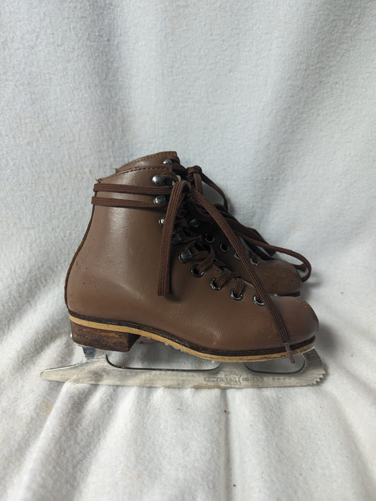 Rink Master Ice Skates Size Youth 11 Color Brown Condition Used