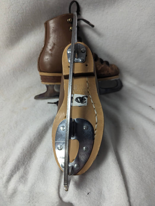 Rink Master Ice Skates Size Youth 12 Color Brown Condition Used