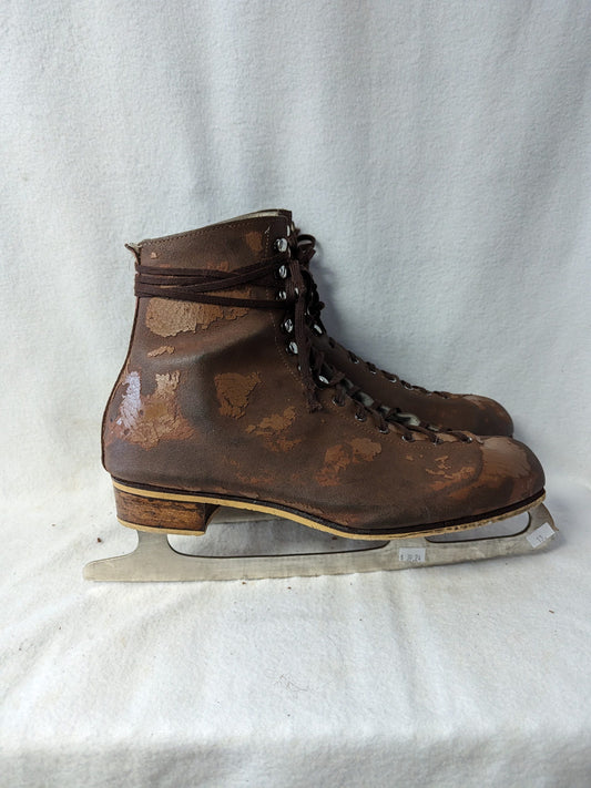 Rink Master Ice Skates Size 13 Color Brown Condition Used