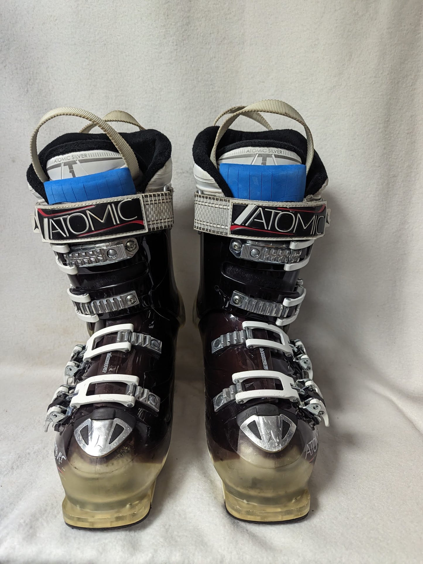 Atomic Hawx 90 Ski Boots Size 25 Color Purple Condition Used