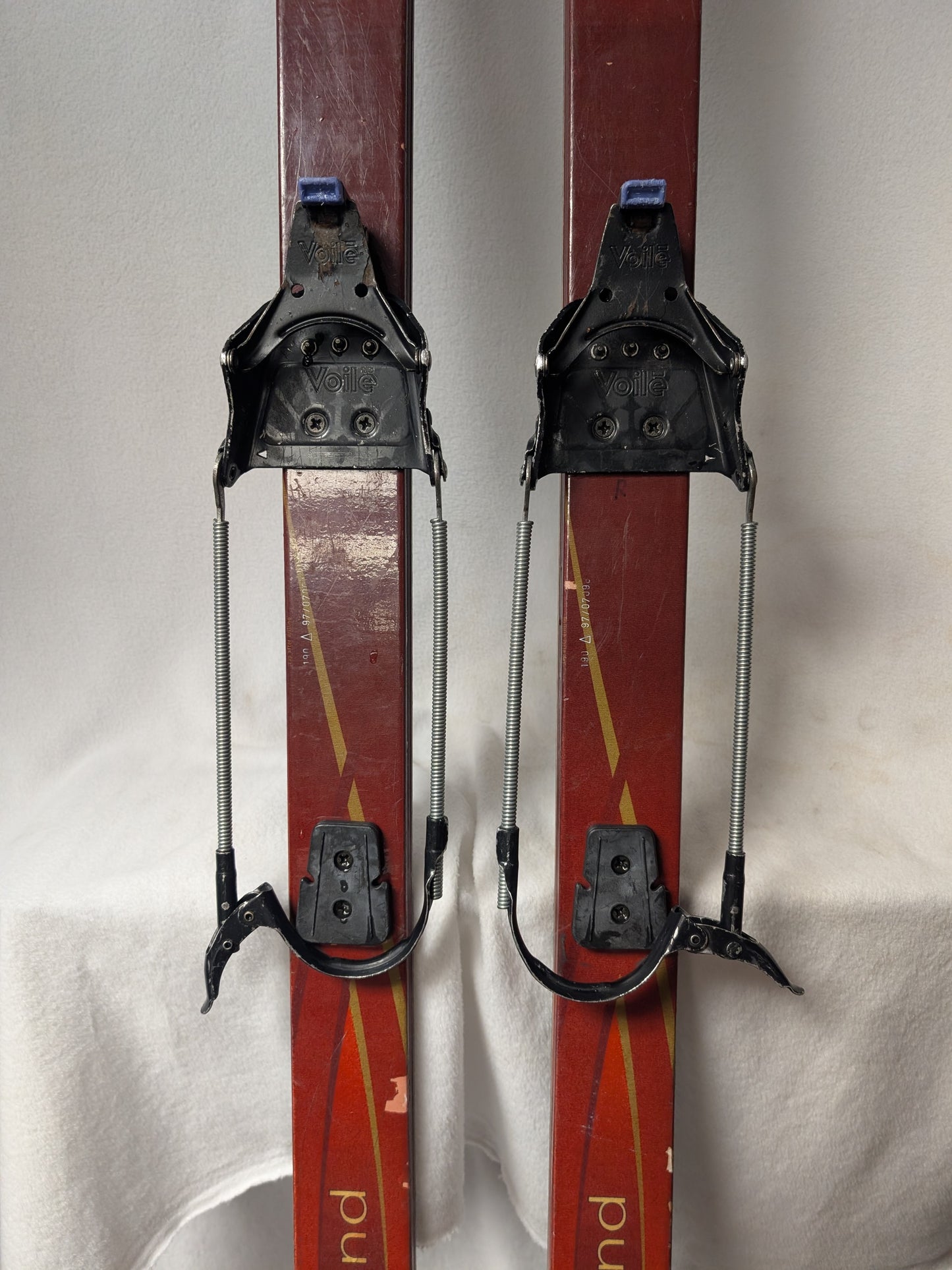 Karhu Skis w/Telemark Bindings Size 190 Cm Orange Condition Used