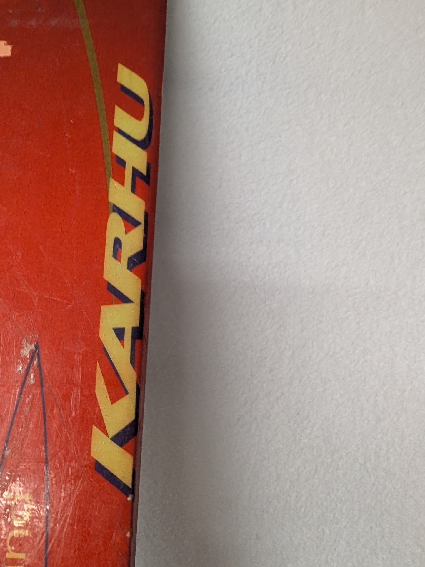 Karhu Skis w/Telemark Bindings Size 190 Cm Orange Condition Used