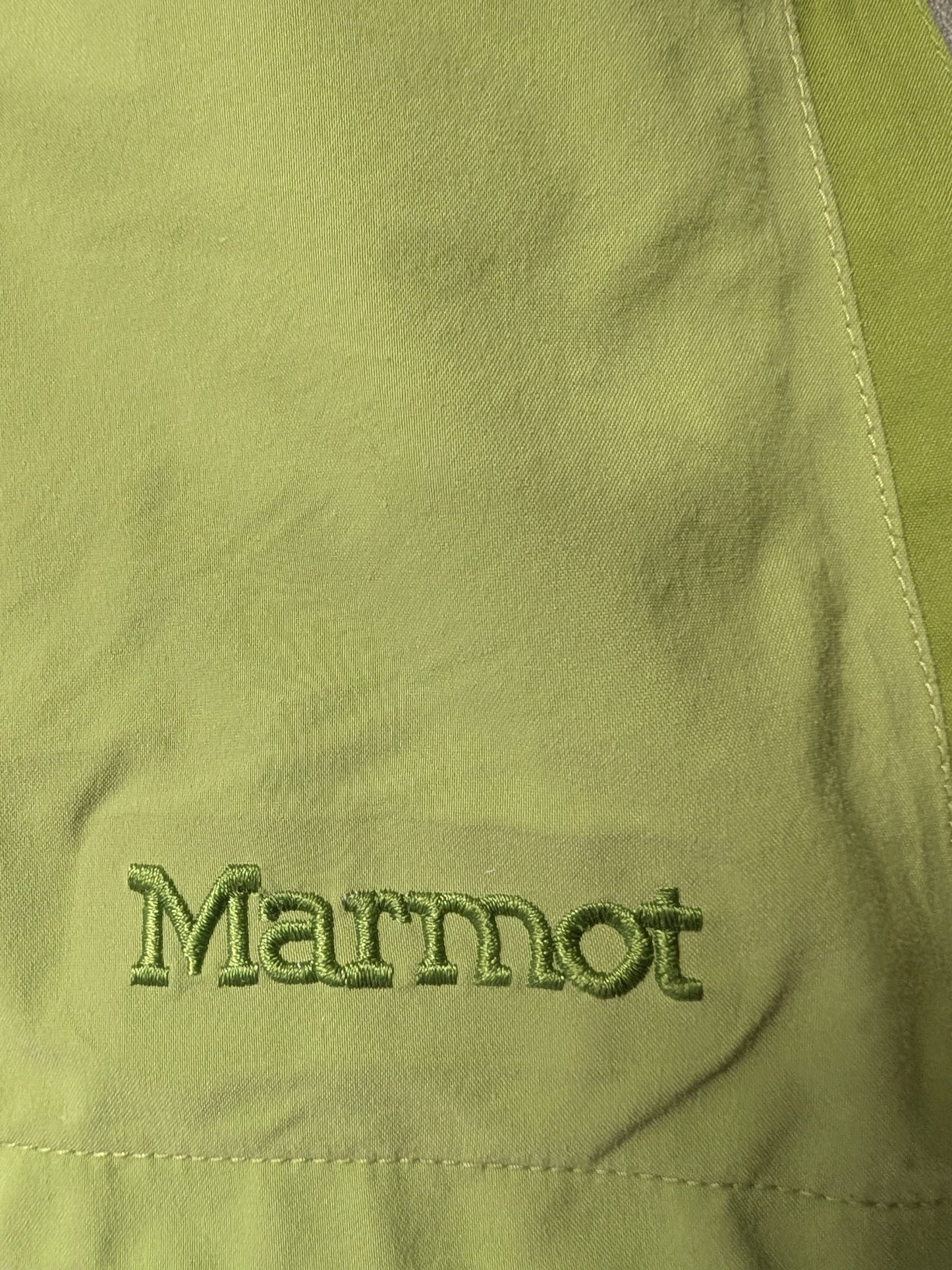 Marmot Shell Jacket Coat Size Women Small Color Green Used
