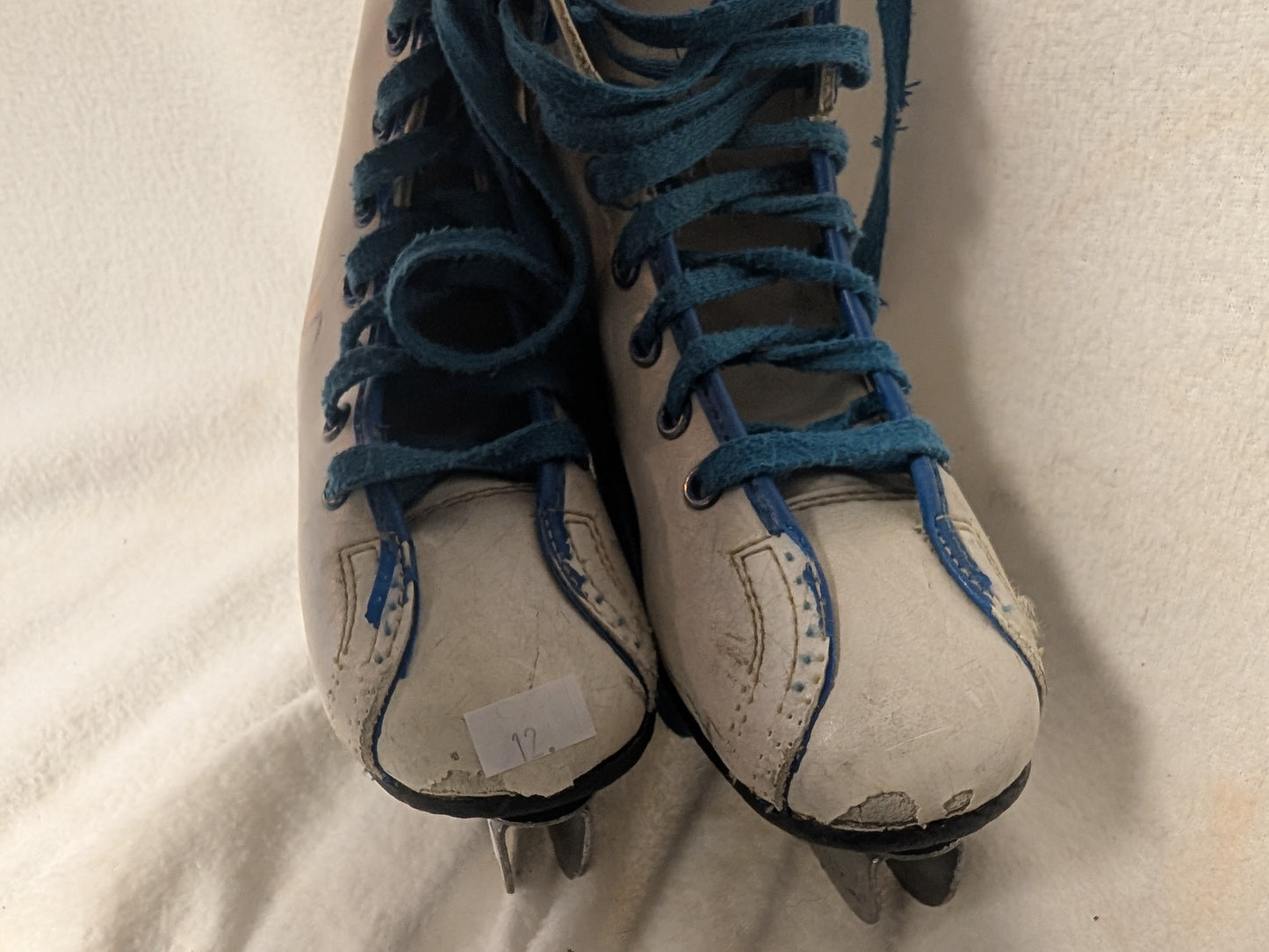 Lake Placid Balance Blades Ice Skates Size Youth 12 Color White Condition Used