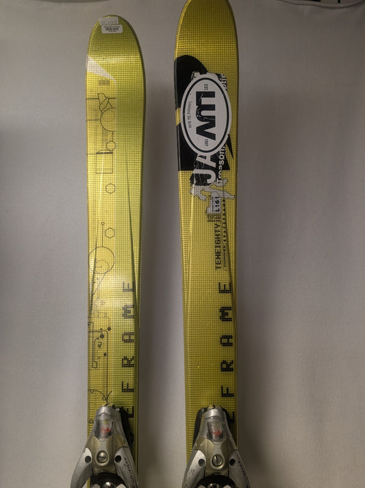 Salomon Teneighty Skis Salomon S9 12TI Bindings 161 cm Green Used