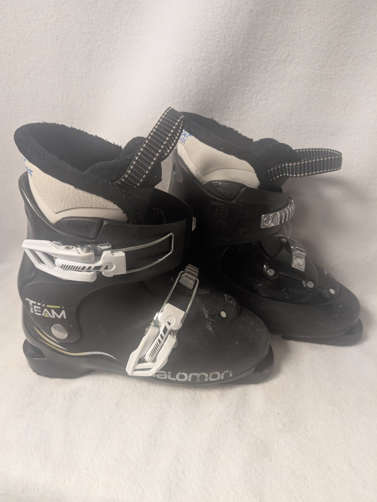 Salomon Team Ski Boots Size 21.5 Color Black Used