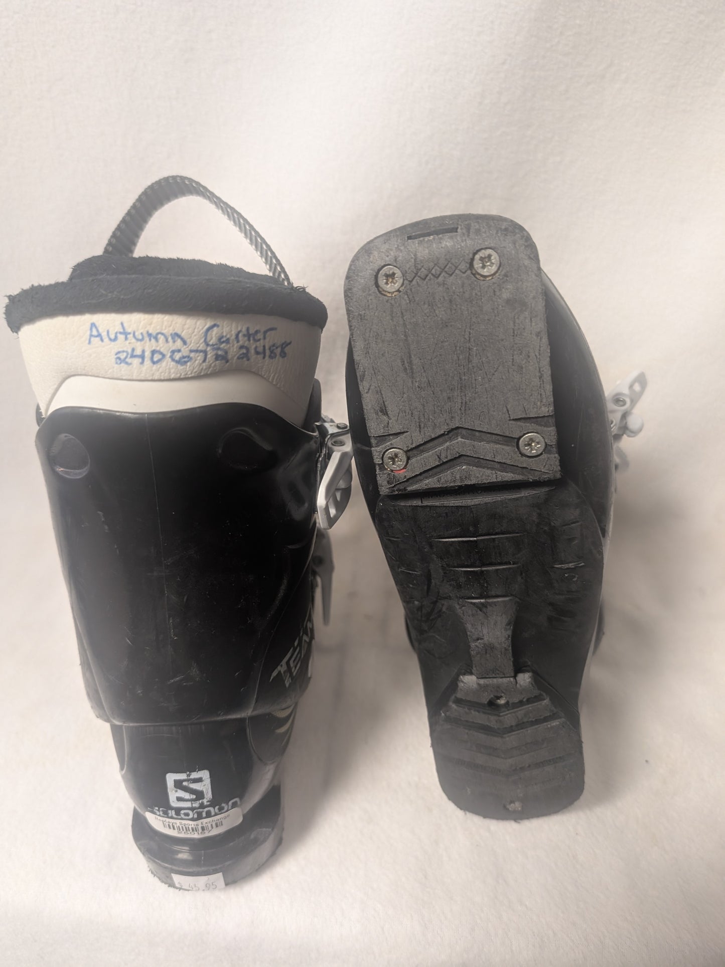 Salomon Team Ski Boots Size 21.5 Color Black Used