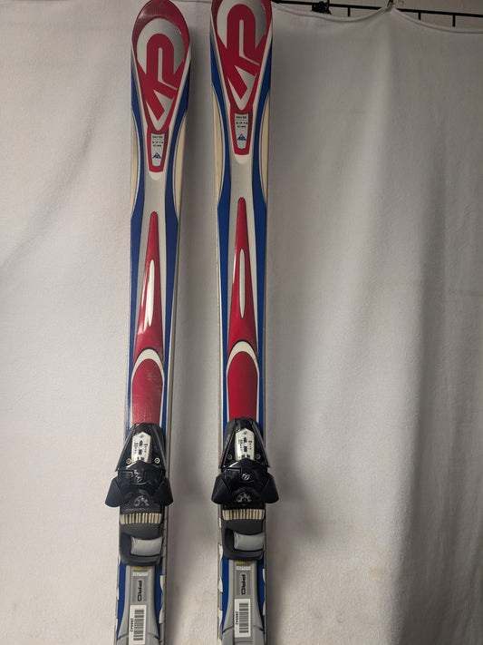 K2 Omni Sr Skis Tyrolia SP120 Bindings Size 174 Cm Color Red Condition Used