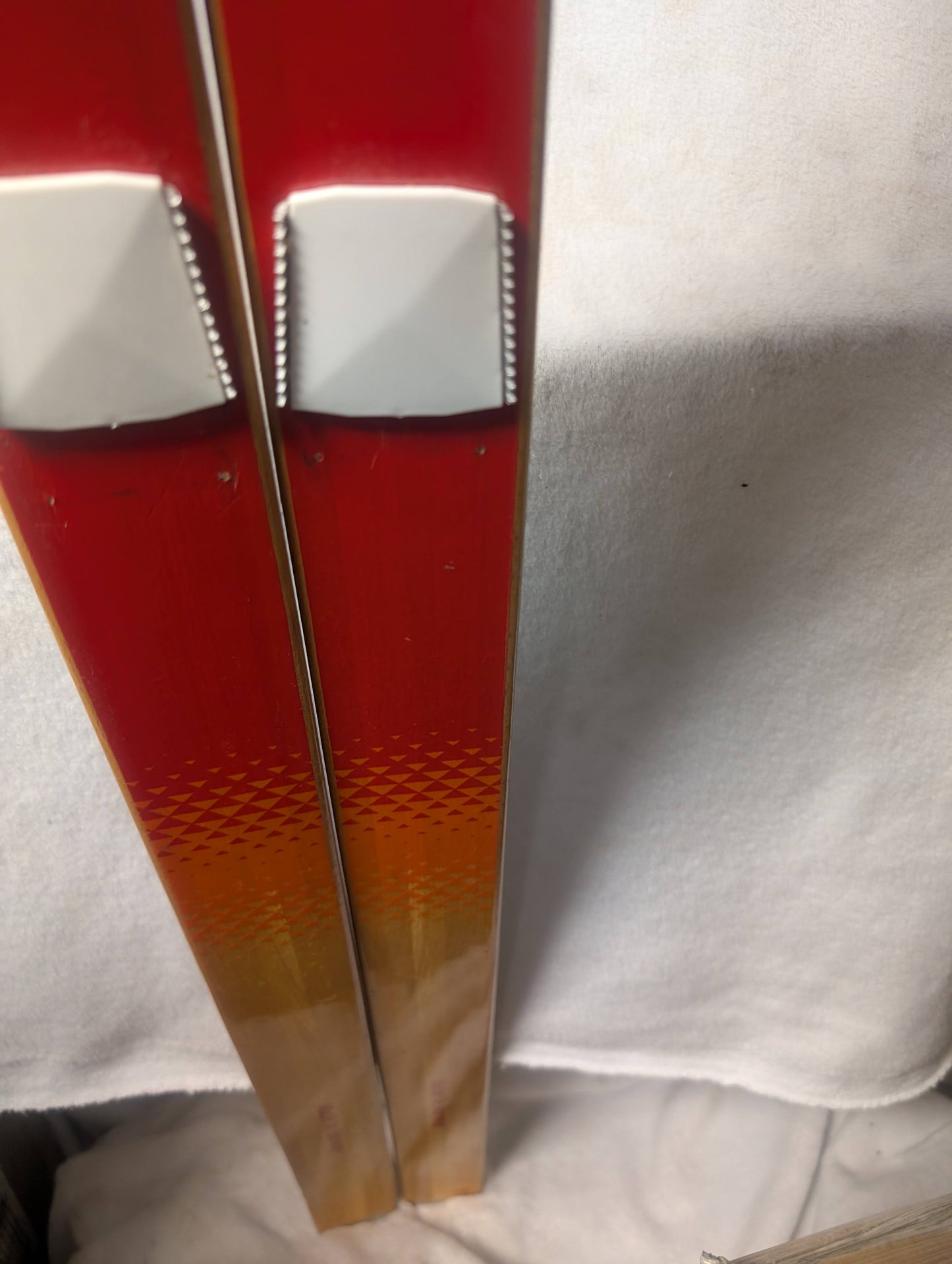 Back Country Head T XC Wood Skis NNN BC Bindings Size 190 Cm Brown Used