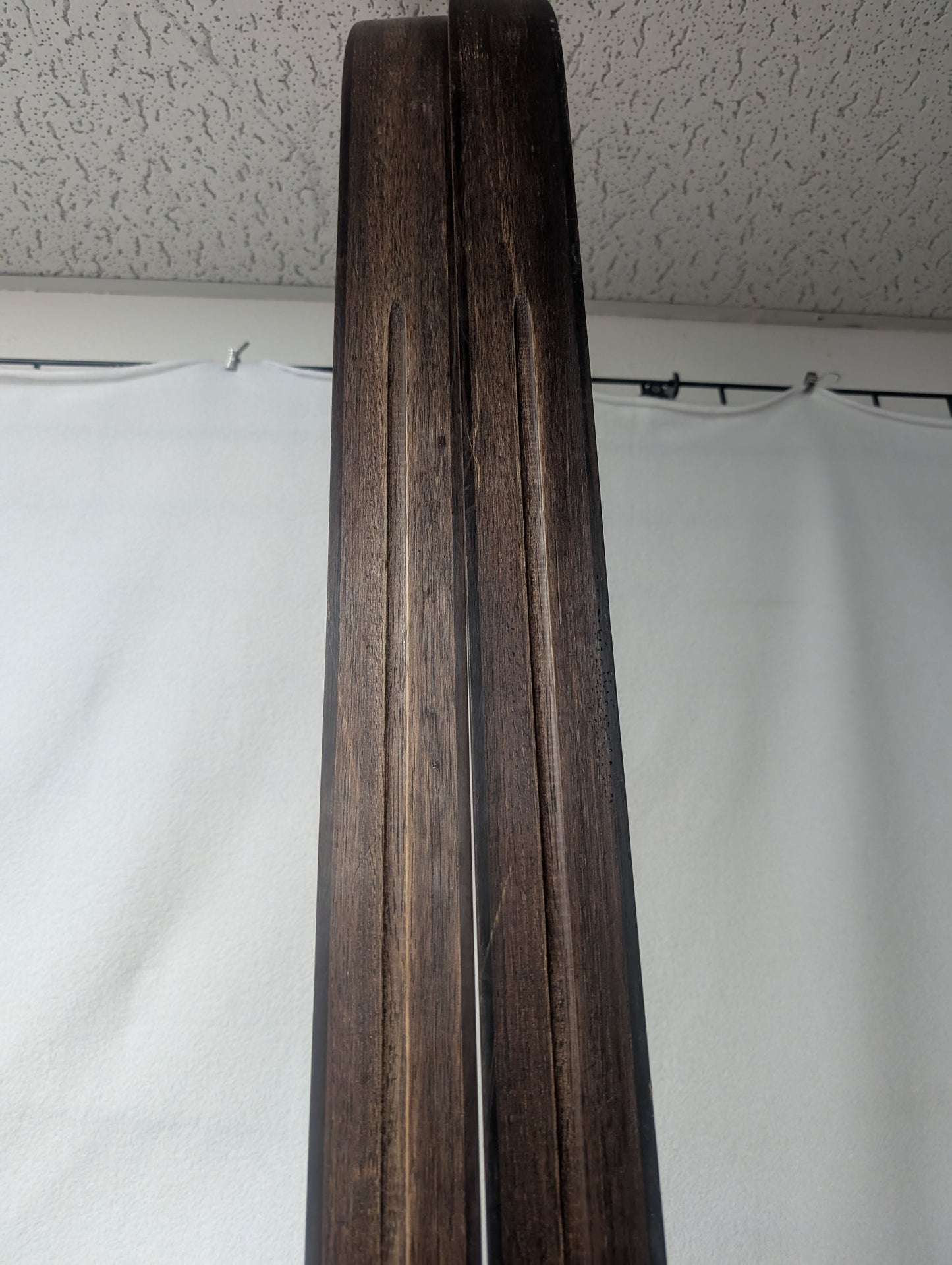 Back Country Head T XC Wood Skis NNN BC Bindings Size 190 Cm Brown Used