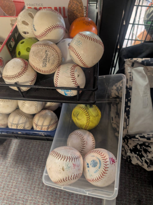 Assorted Balls Pucks, 5" and smaller, Used,  One Piece