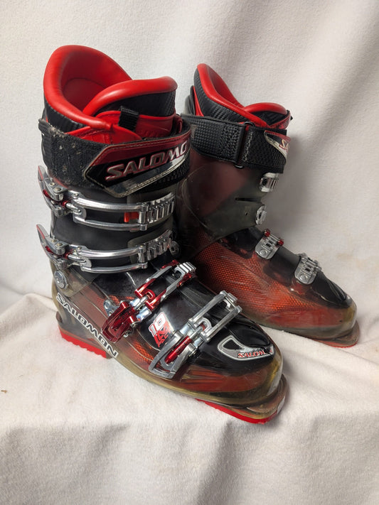 Salomon 10 Impact Ski Boots Size 27.5 Color Black Condition Used