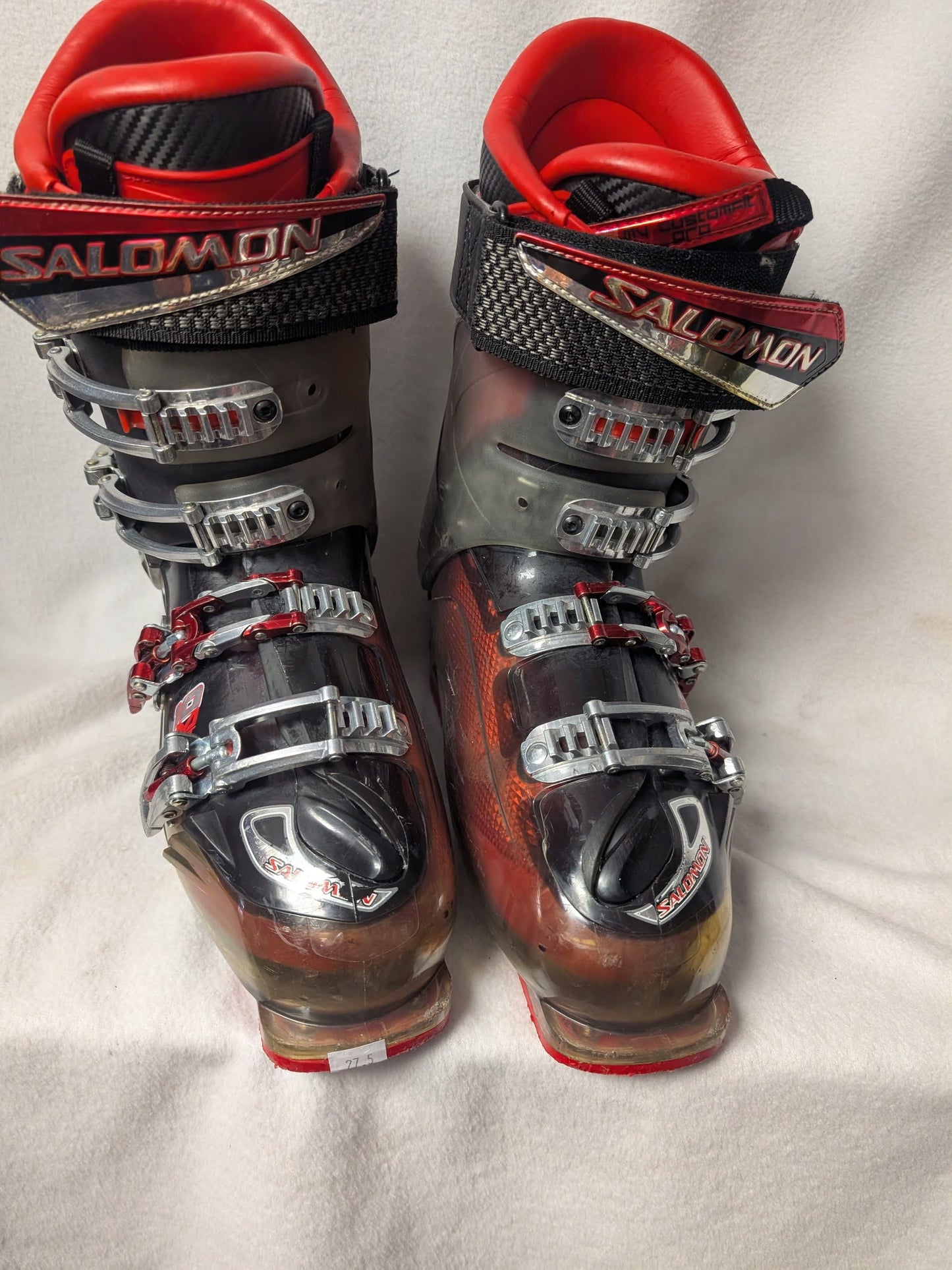 Salomon 10 Impact Ski Boots Size 27.5 Color Black Condition Used