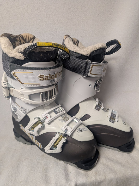 Salomon Quest 60 Olympia Ski Boots Size 23.5 Color White Condition Used