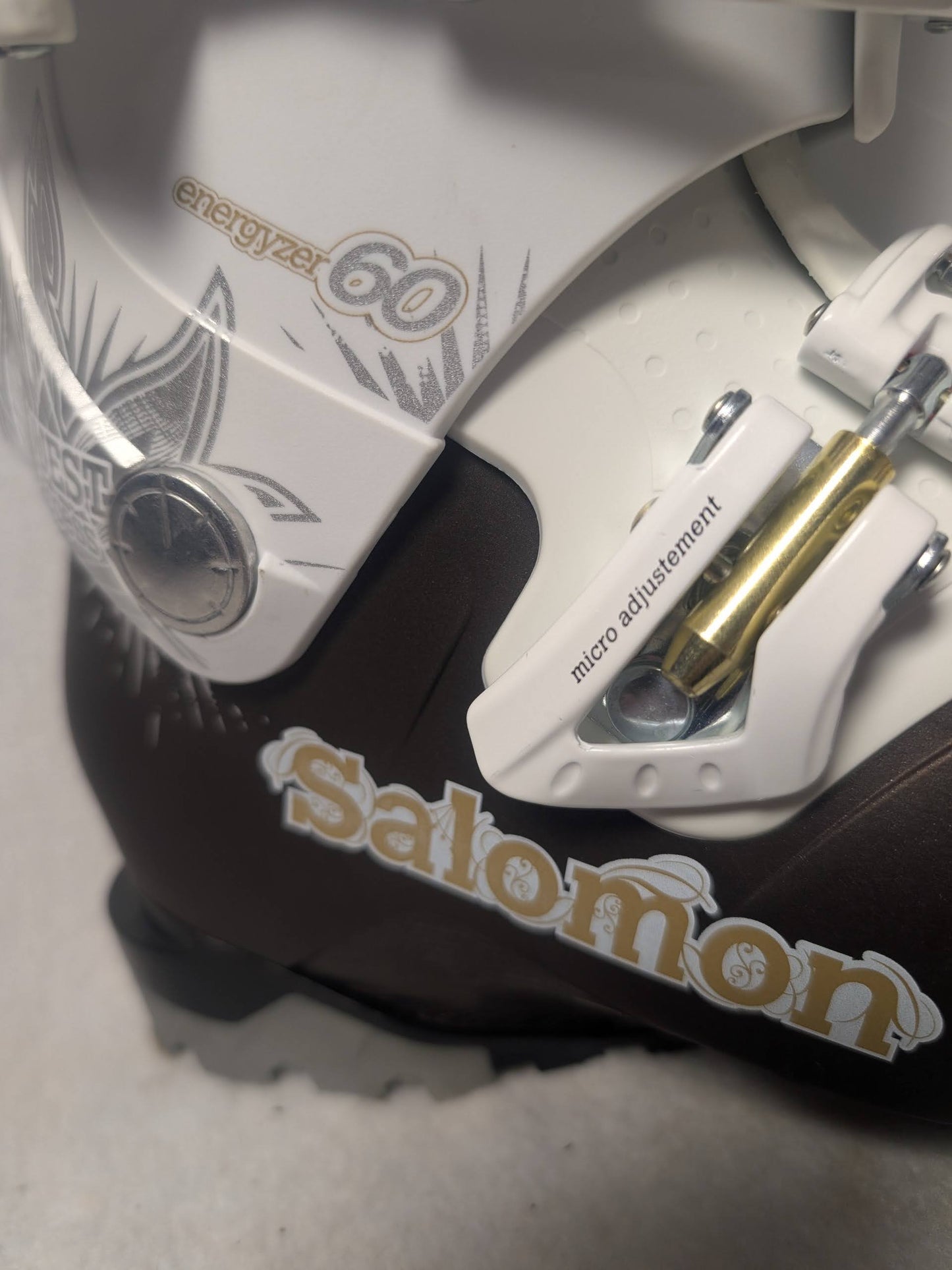 Salomon Quest 60 Olympia Ski Boots Size 23.5 Color White Condition Used