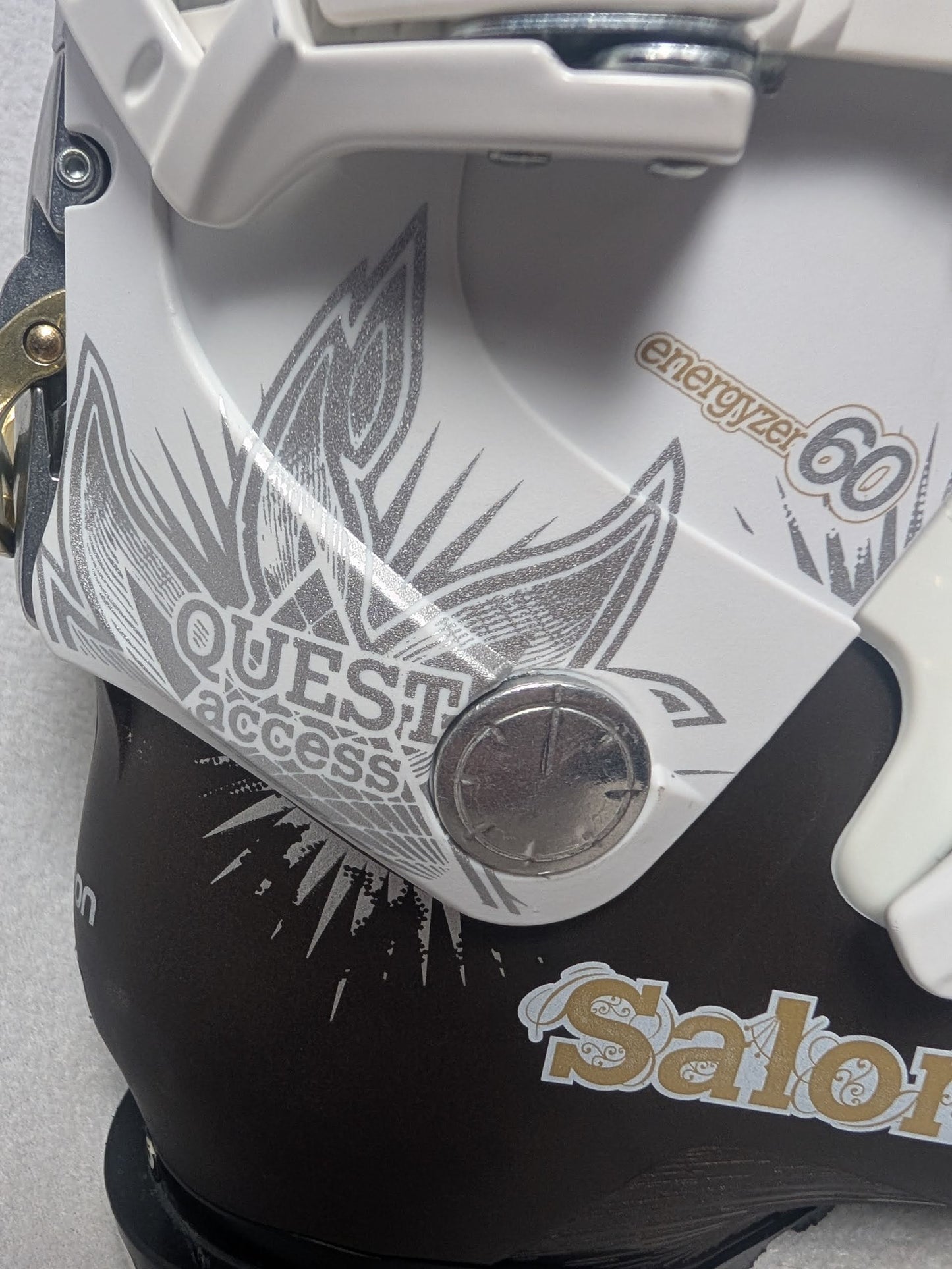 Salomon Quest 60 Olympia Ski Boots Size 23.5 Color White Condition Used