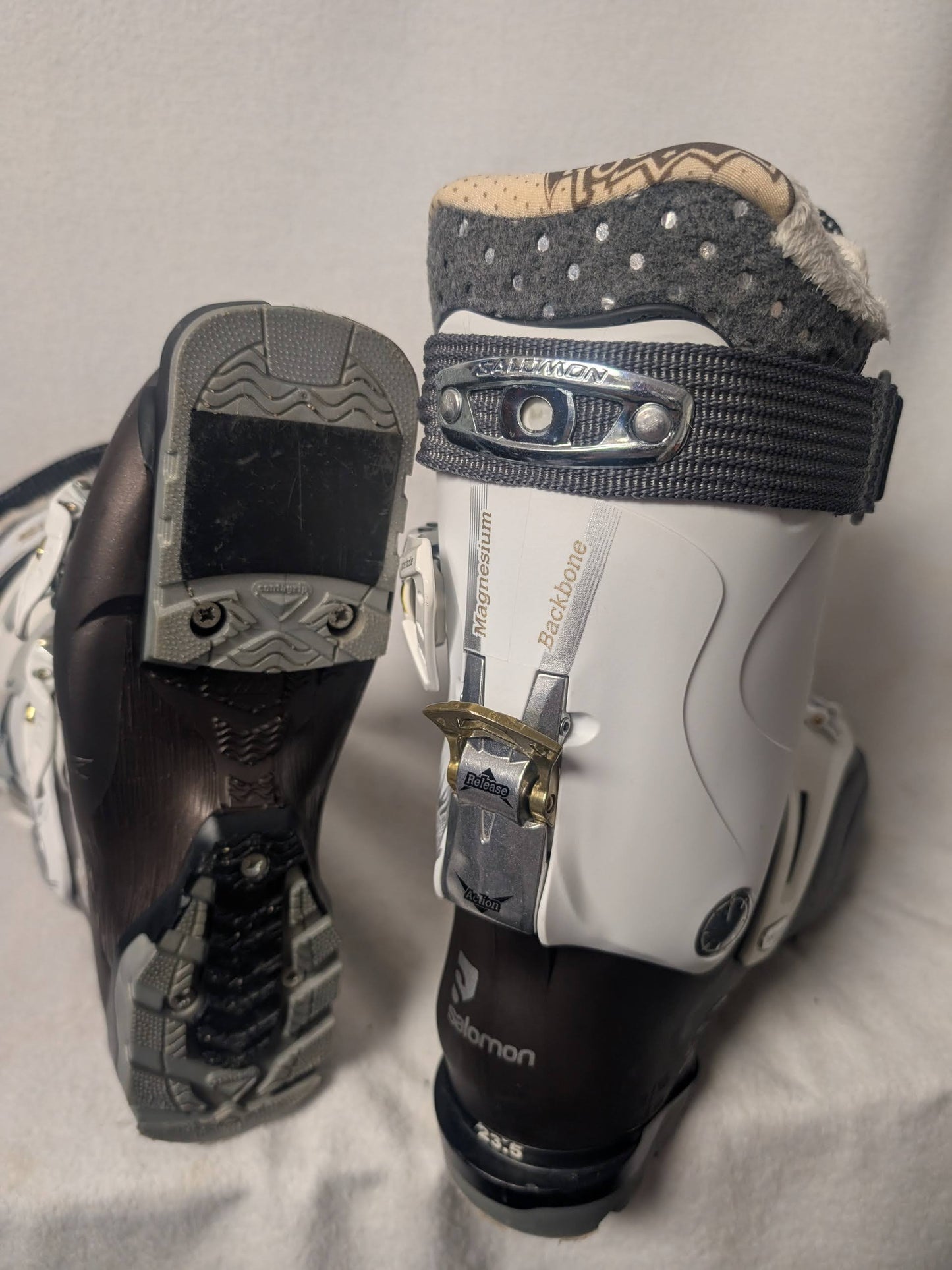 Salomon Quest 60 Olympia Ski Boots Size 23.5 Color White Condition Used