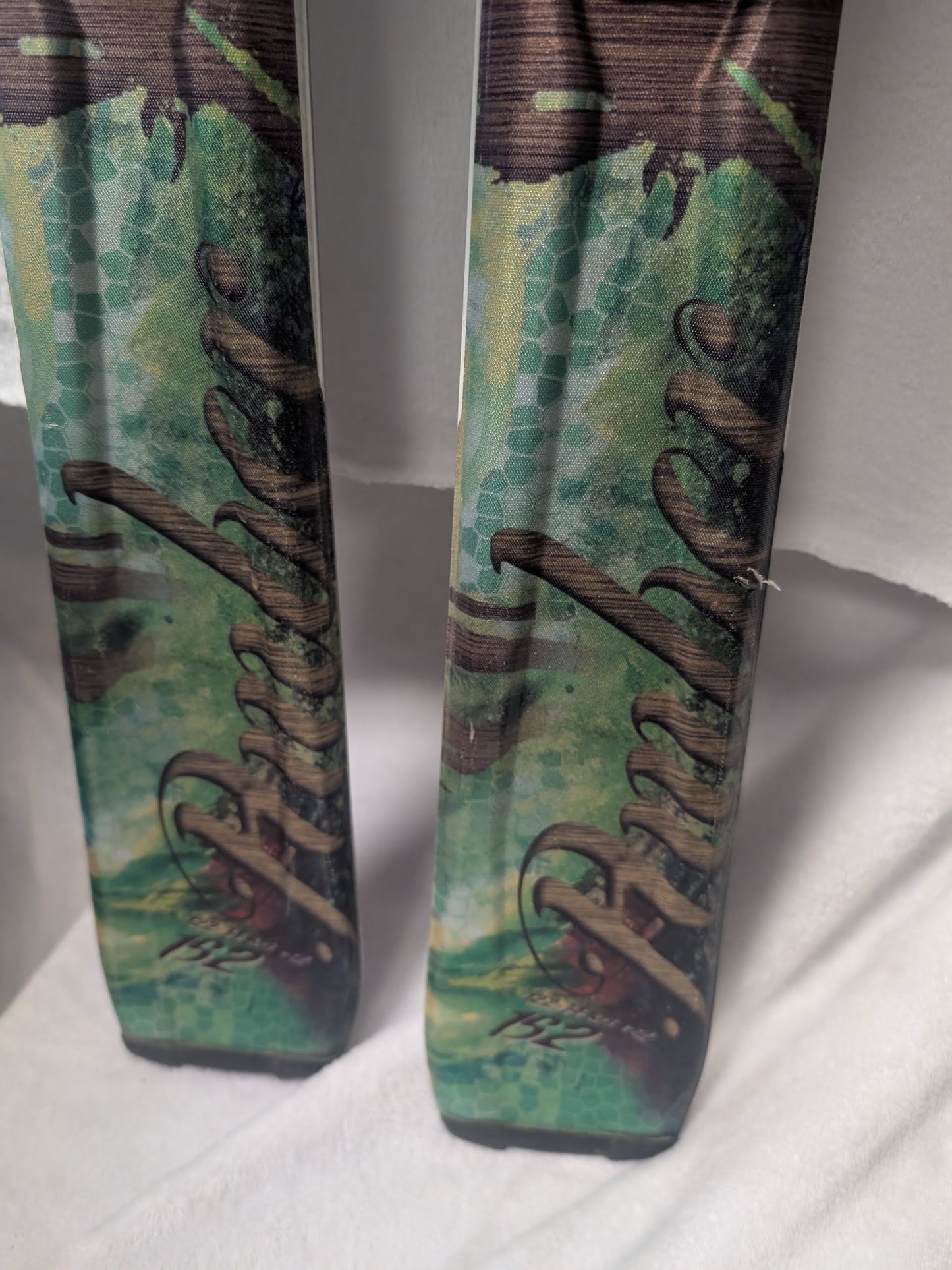 Nordica Amber Skis Marker NSport Bindings Size 152 Cm Green Used