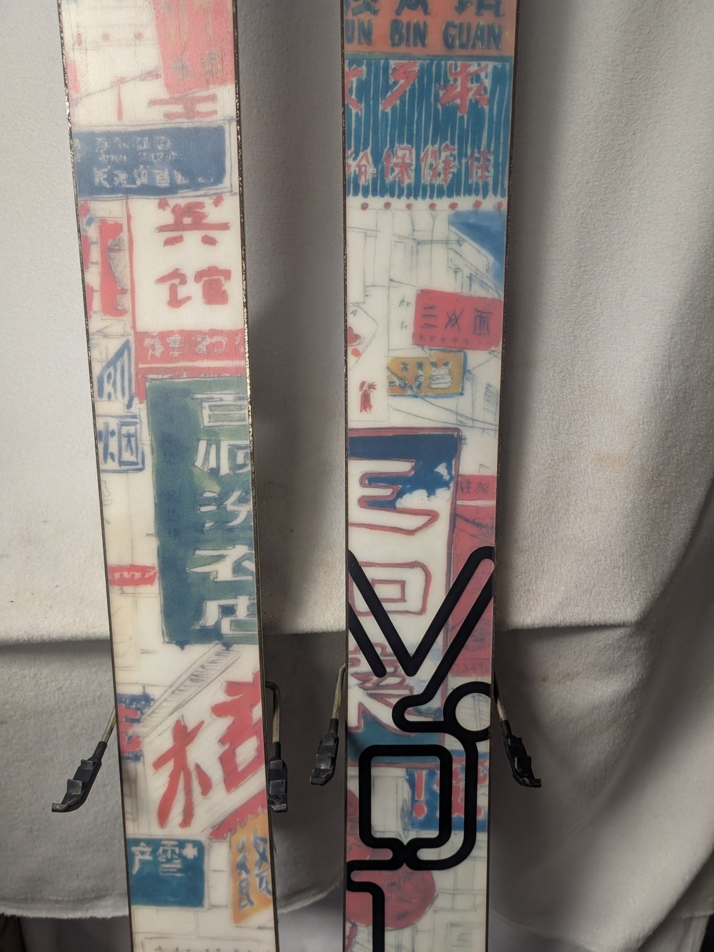 Volkl Buddha Skis Marker 14 Airpad Bindings Size 168 Cm Black Used