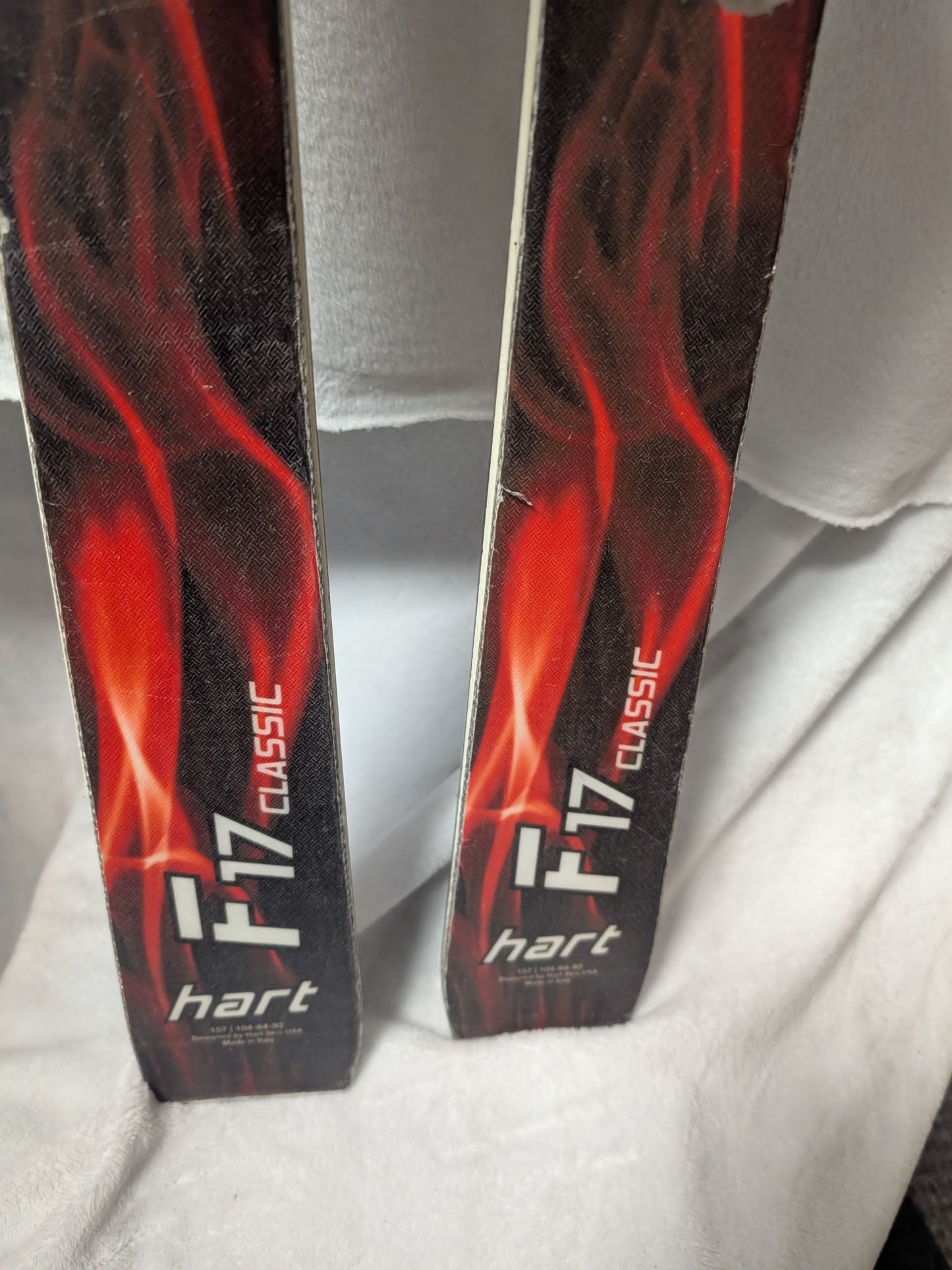 Hart F17 Skis Marker Squire Bindings 157 Cm Color Red Condition Used
