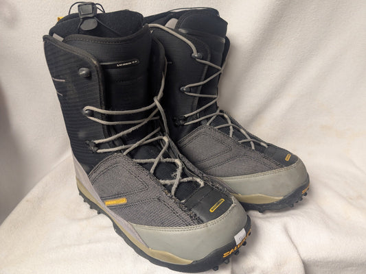 Salomon Snowboard Boots Size 13 Color Gray Condition Used Lace Up