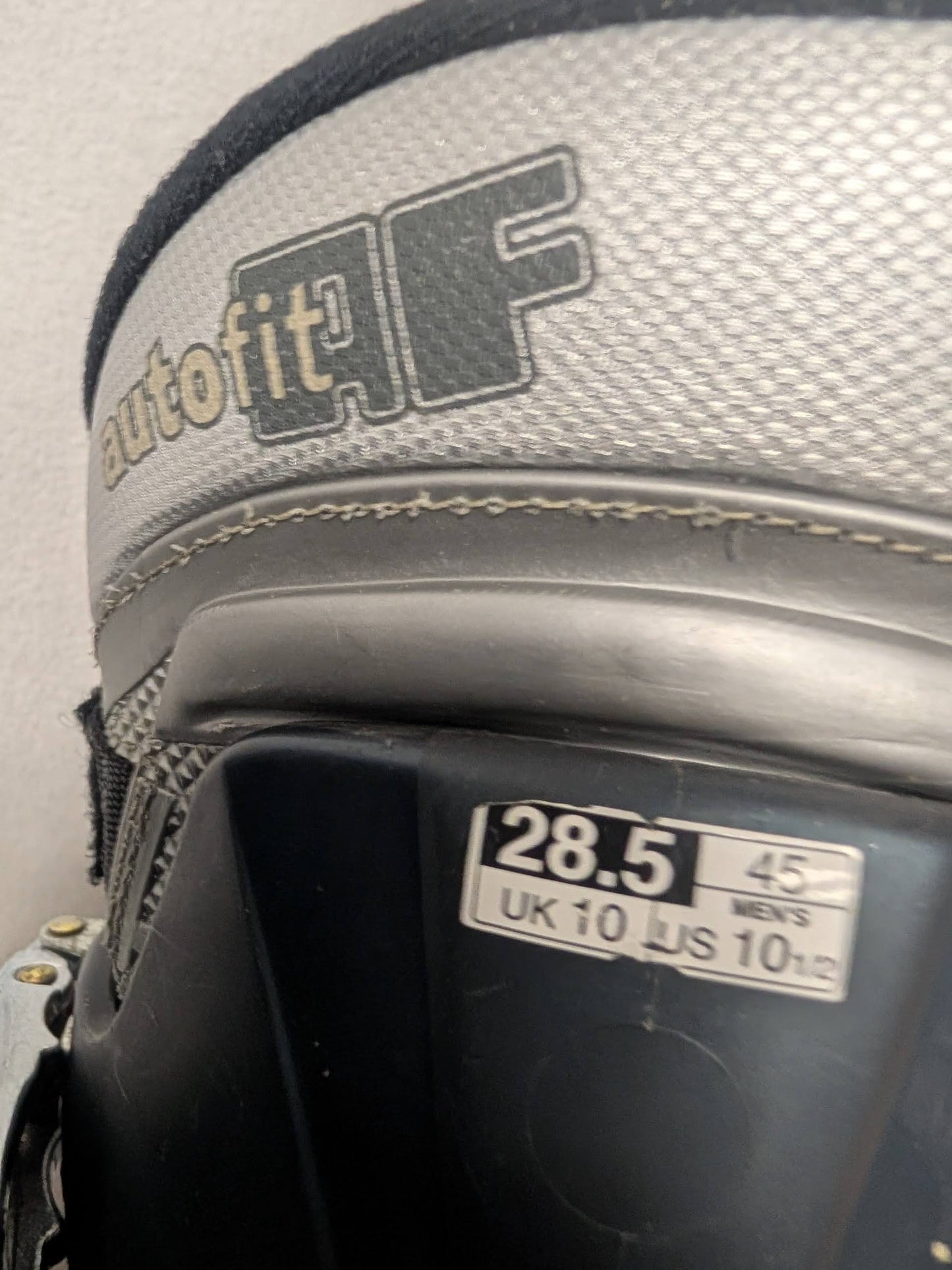 Salomon AF2 Performa Ski Boots Size 28.5 Color Gray Used