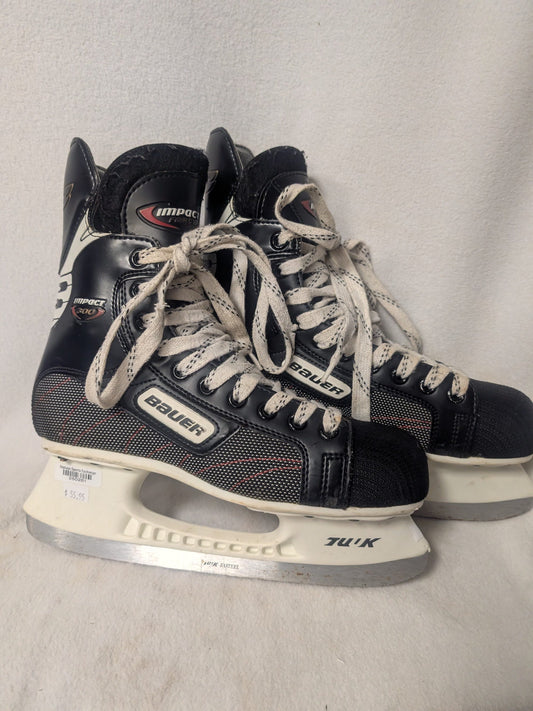 Bauer Impact 300 Hockey Ice Skates Size 7 Color Black Used