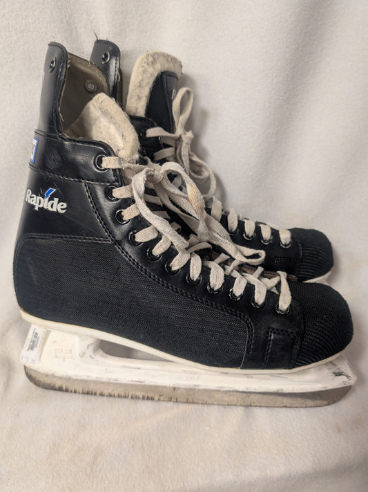 CCM Rapide 101 Hockey Ice Skates Size 10 Color Black Condition Used