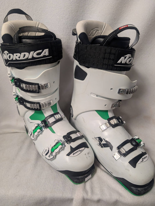 Nordica Sport Machine 120 Ski Boots Size 28.5 Color White Used