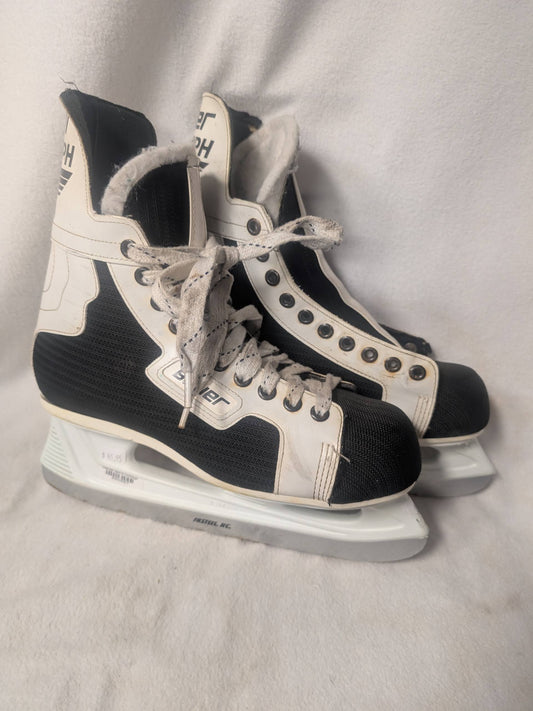 Bauer Triumph Hockey Ice Skates Size 8 Color Black Condition Used