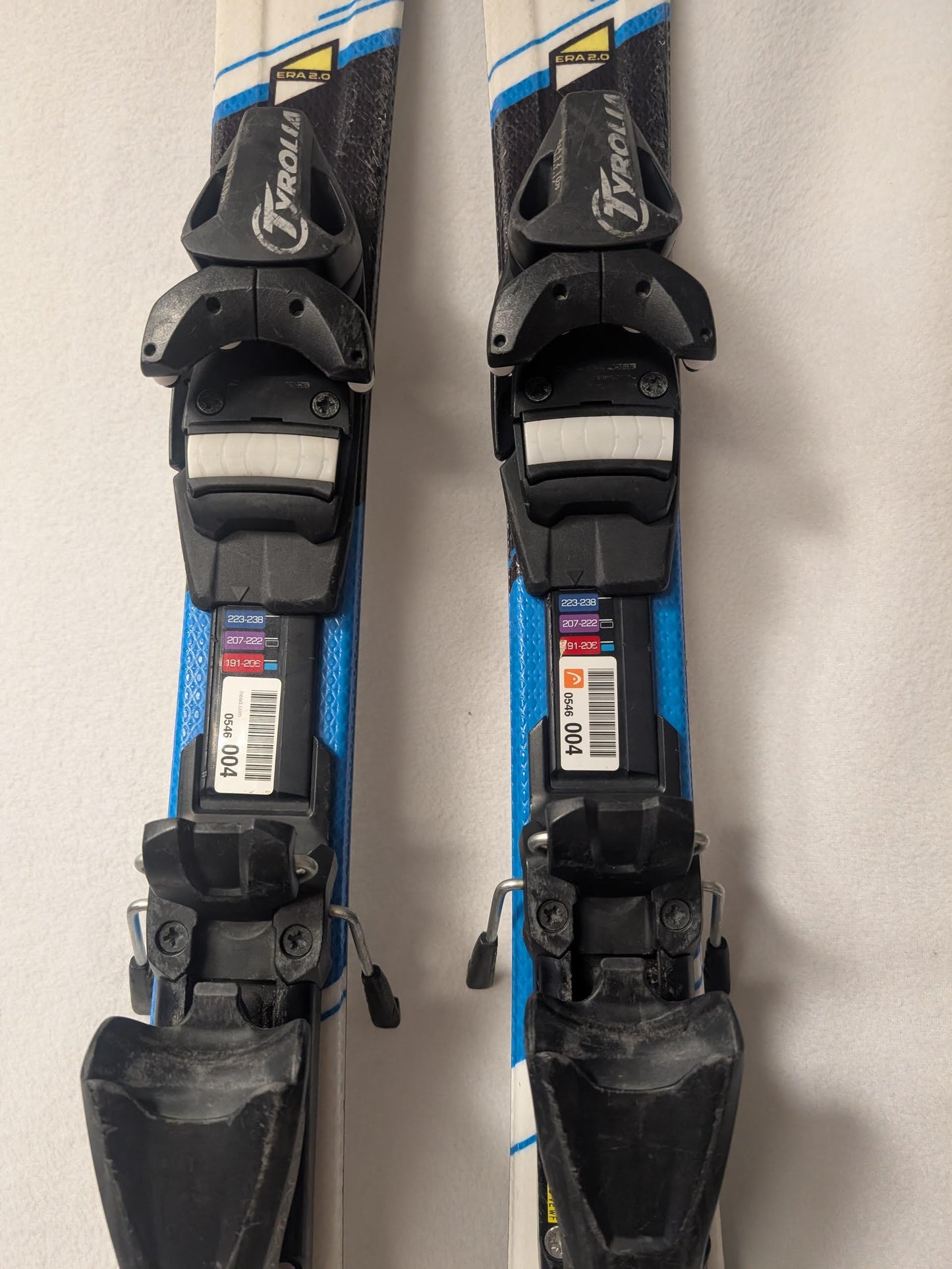 Head Team 97 Era 2.0 Skis Tyrolia Sympro Bindings 97 Cm Color White Condition Used