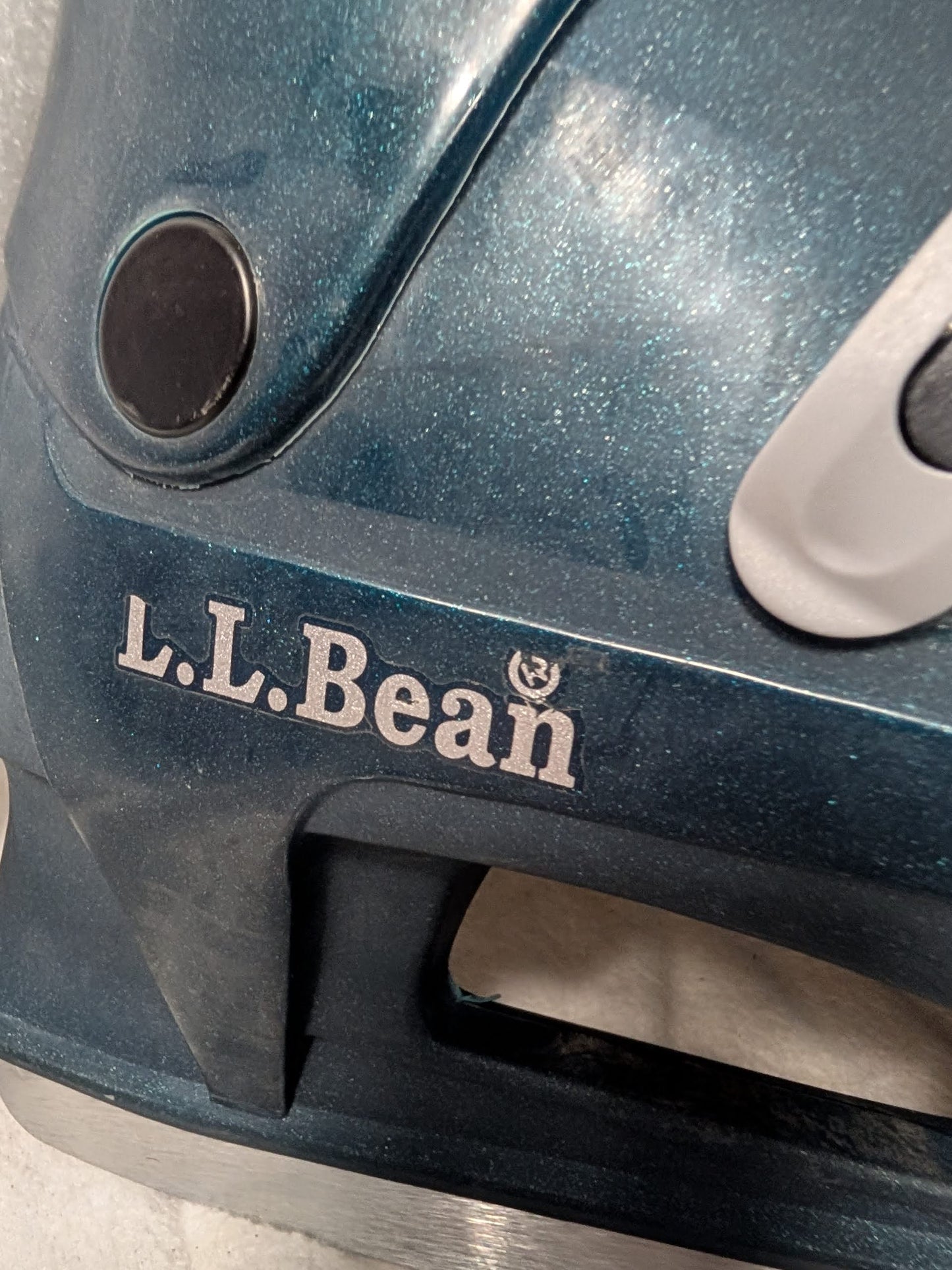 LL Bean Hockey Ice Skates Size 11 Color Blue Condition Used