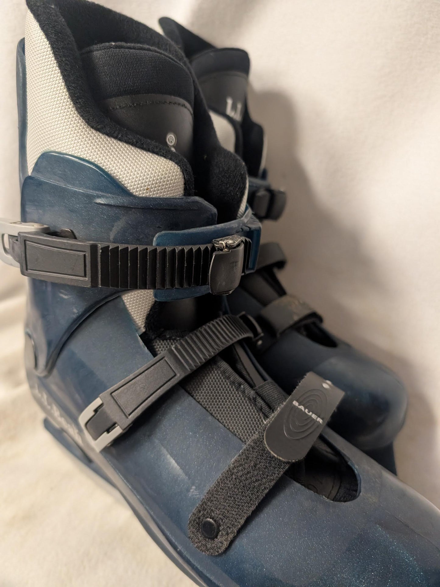 LL Bean Hockey Ice Skates Size 11 Color Blue Condition Used