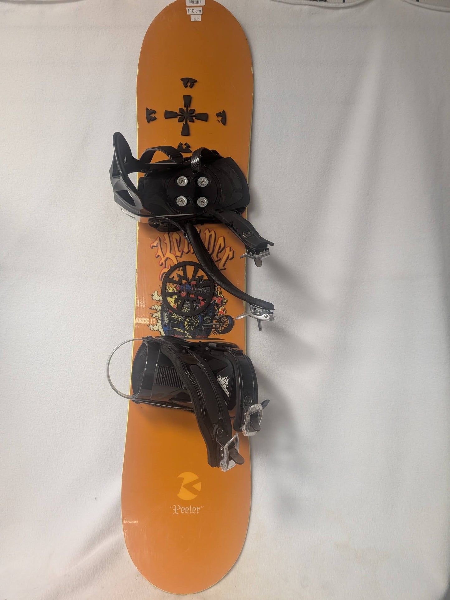 Kemper Snowboards Lamar MX1 Bindings Size 110 Cm Color Orange Condition Used