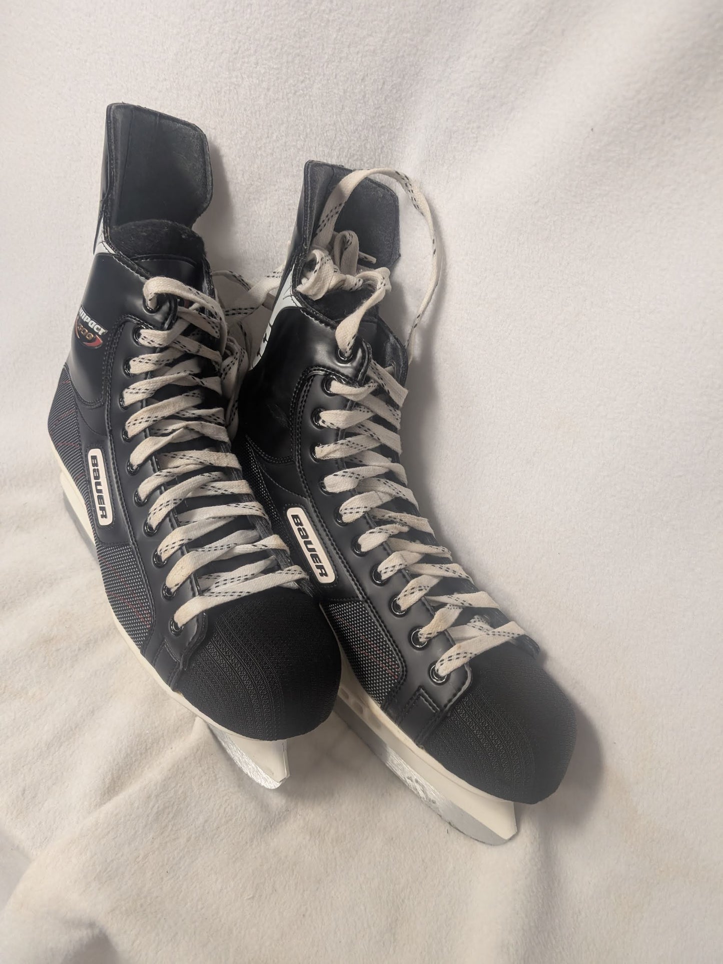 Bauer Impact 300 Hockey Ice Skates Size 10 Color Black Condition Used