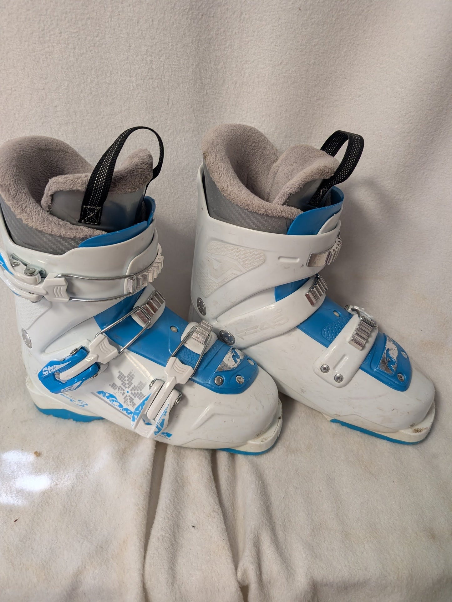 Nordica FireArrow Ski Boots Size 23.5 Color White Condition Used