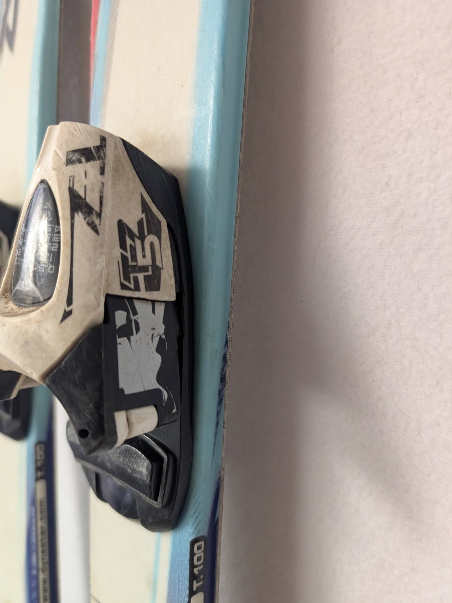 Dynastar Team Speed Skis TZ5 Bindings Size 100 Cm Color White Condition Used