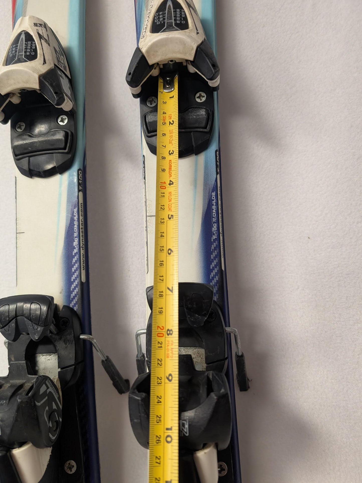 Dynastar Team Speed Skis TZ5 Bindings Size 100 Cm Color White Condition Used