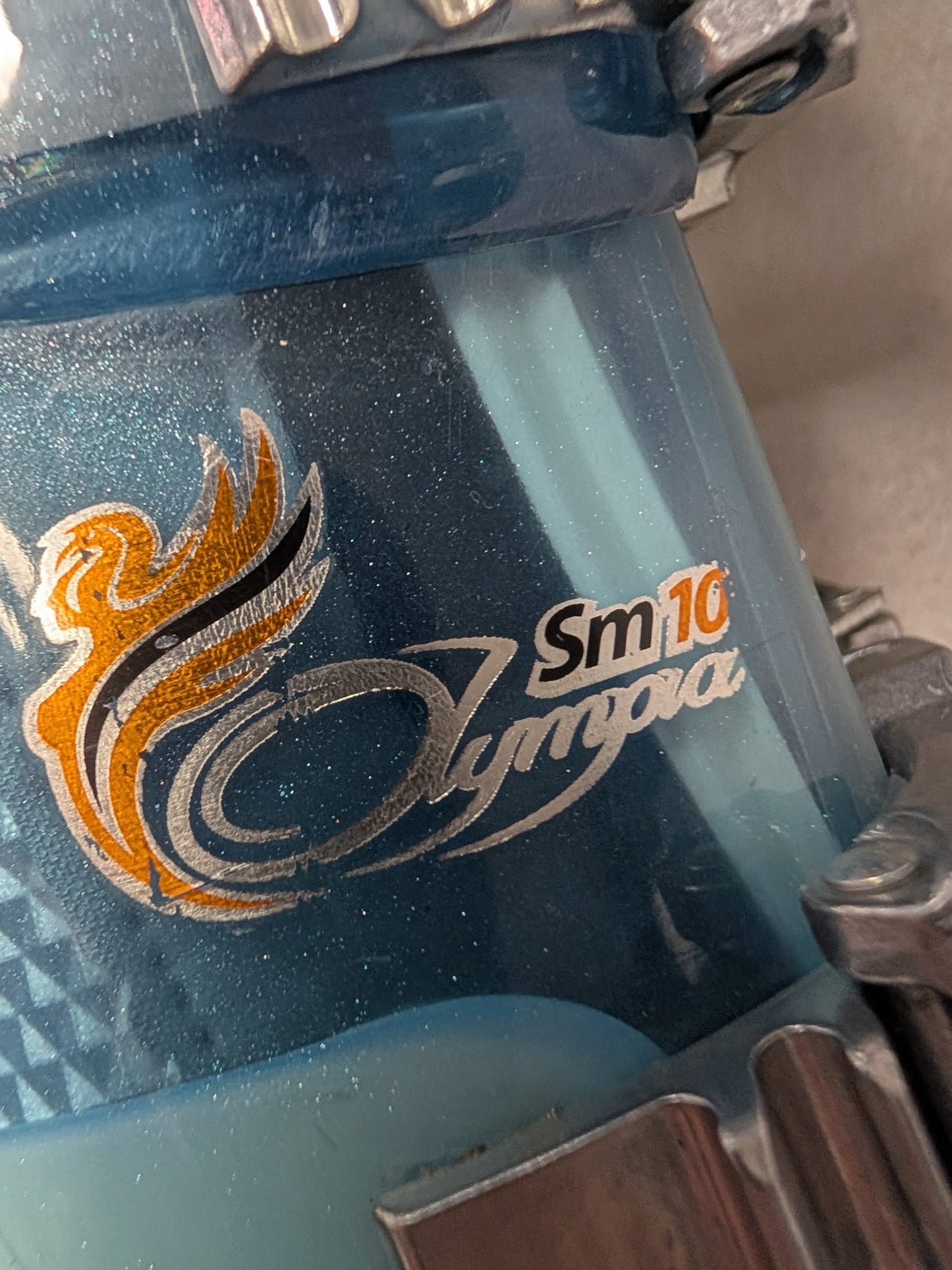 Nordica Olympia Sm10 Women's Ski Boots Size 25.5 Color Blue Condition Used