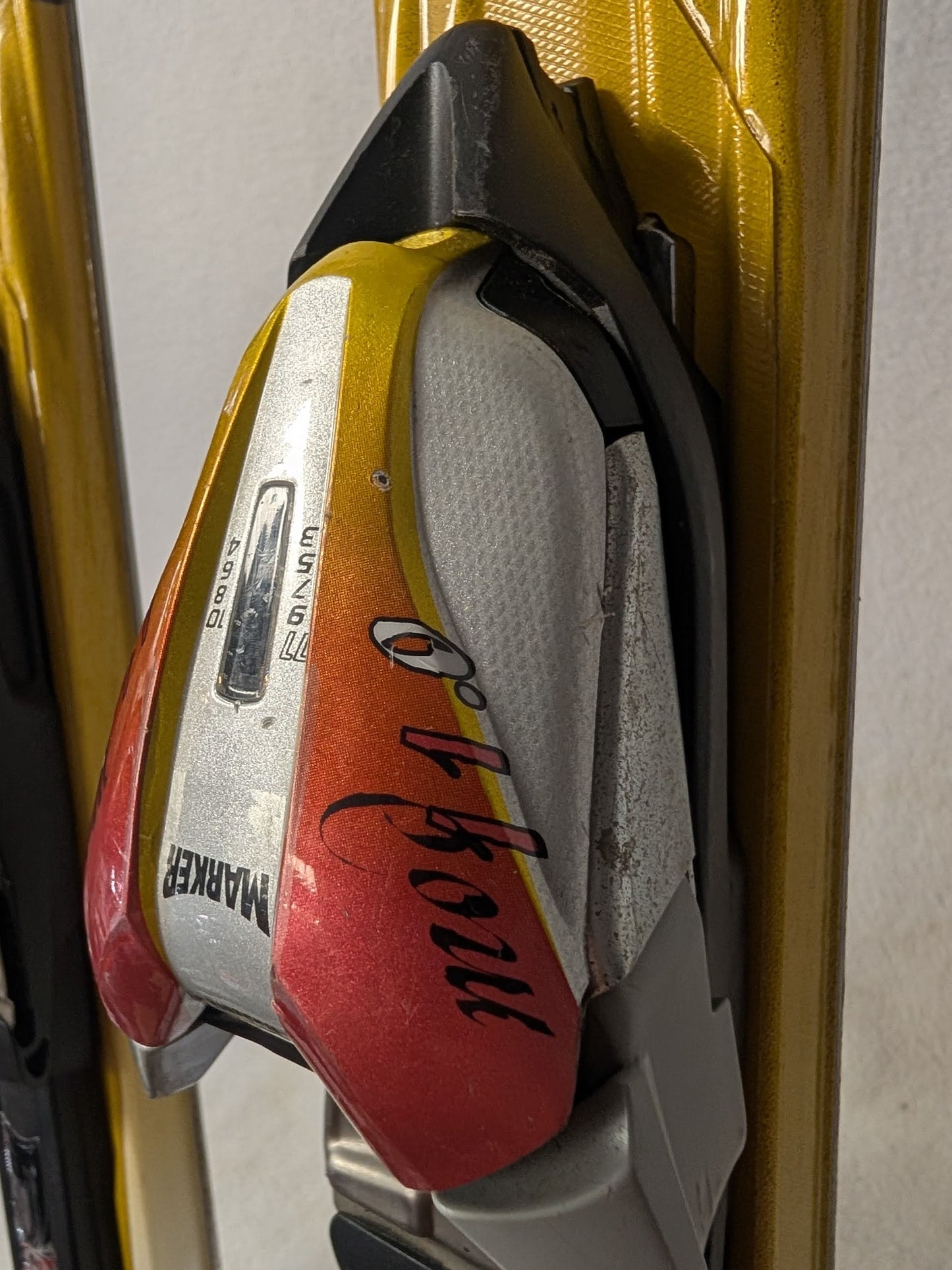 K2 Burnin Luv Skis Marker Mod 11 Bindings 157 Cm Color Red Condition Used