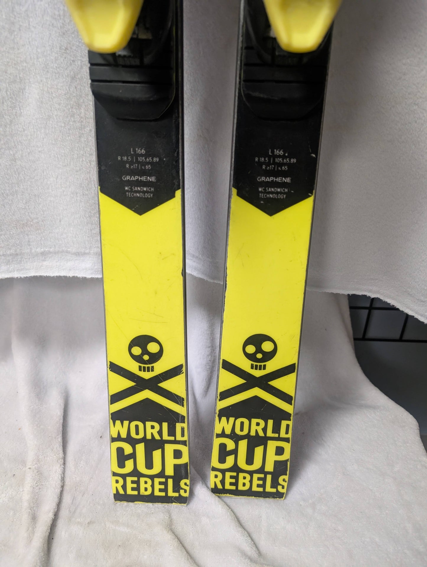 Head World Cup Rebels Skis Head Evo 14 Bindings 166 cm Yellow Used