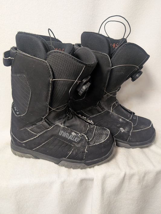 ThirtyTwo Griffon Snowboard Boots Size 9.5 Black Used Boa