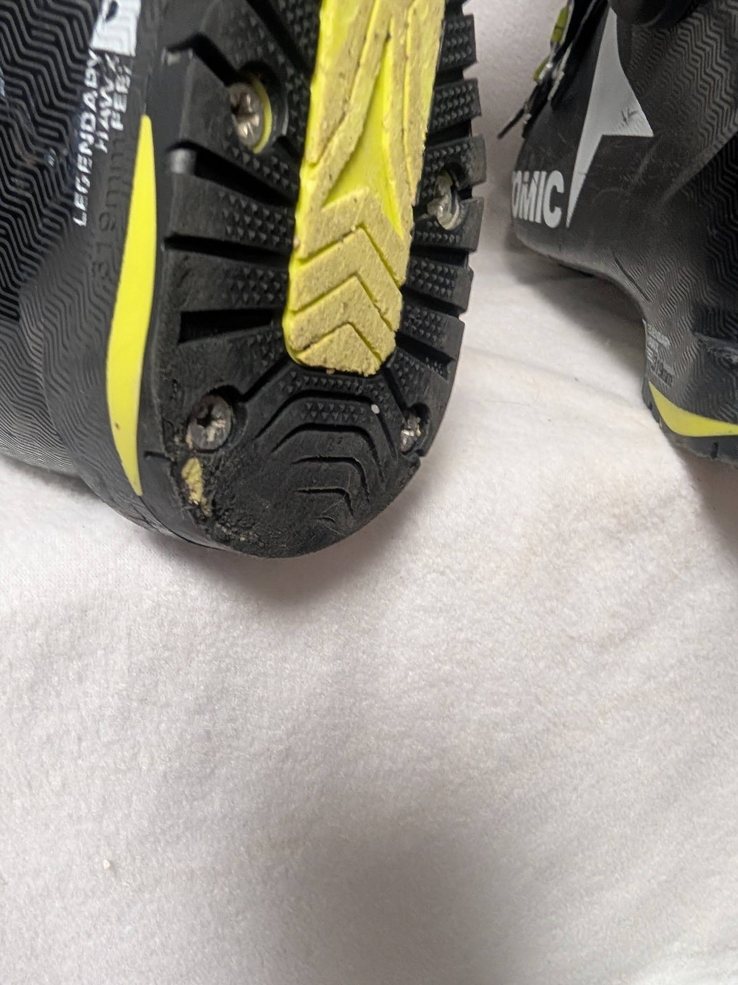 Atomic Hawk Magna 100 Ski Boots Size 27.5 Color Black Condition Used